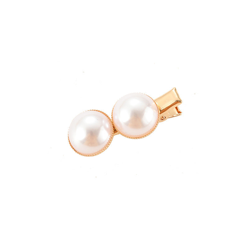 Slip-on Pearl Bow Haar Clip