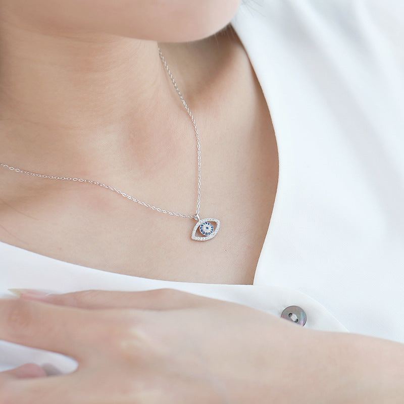 925 Sterling Silber Blaues Auge
