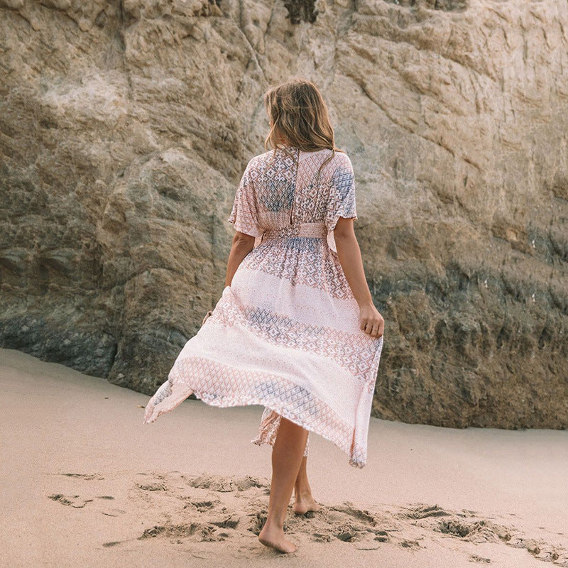 Strandkleid mit Blumen
