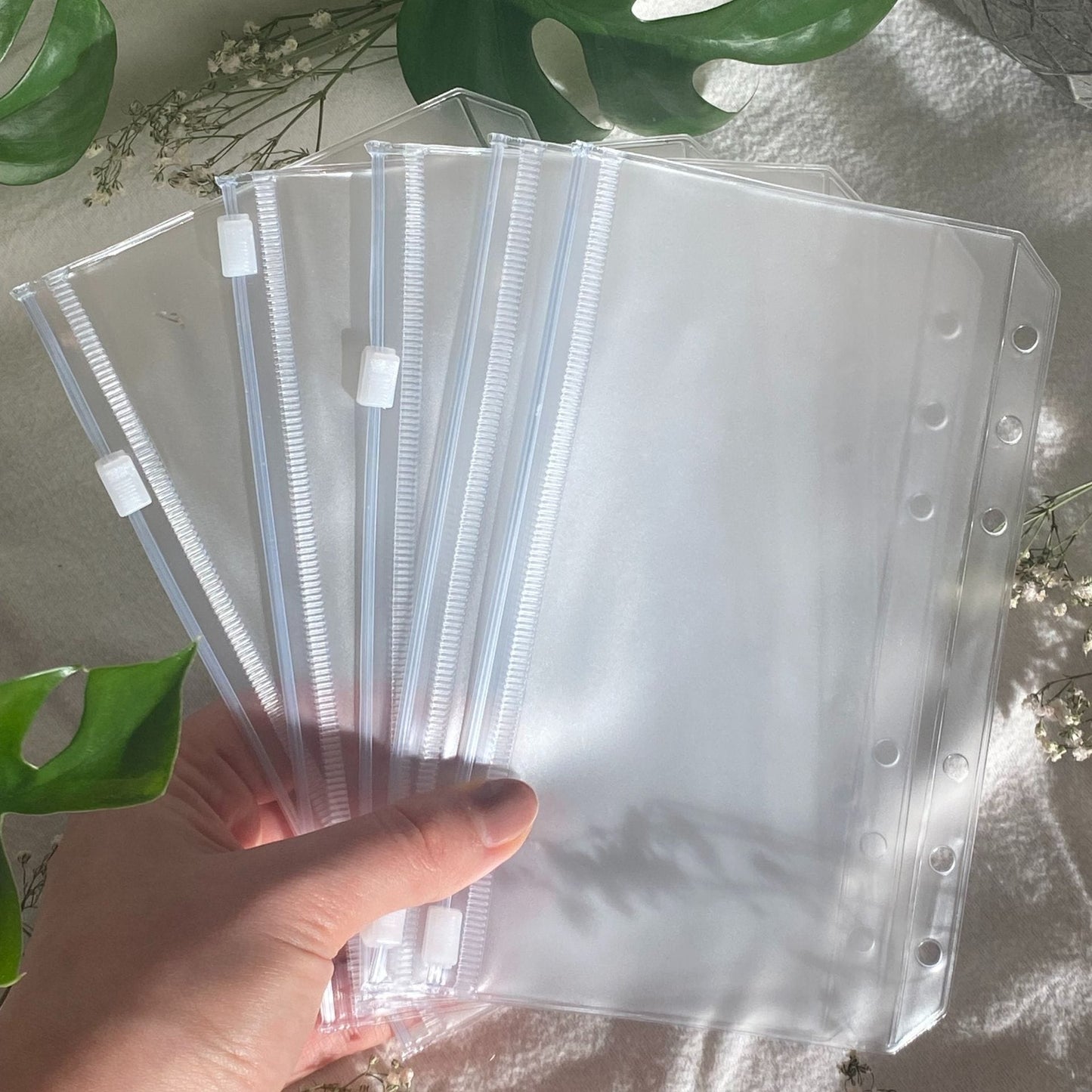 Klarsichthüllen mit Zippverschluss (DIN A5 / 4x)