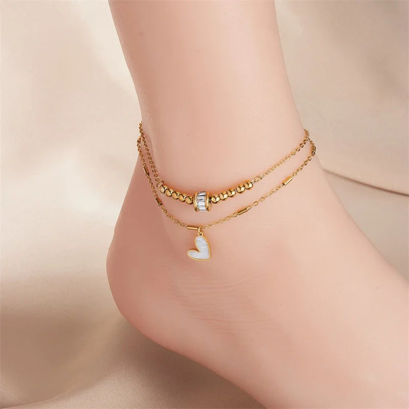 Herz Fußkette