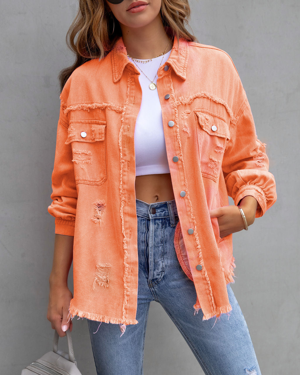 lässige Jeansjacke