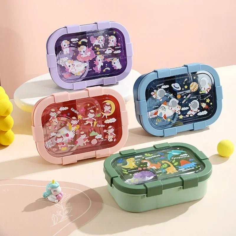 Cartoon Lunchbox mit Suppenschüssel