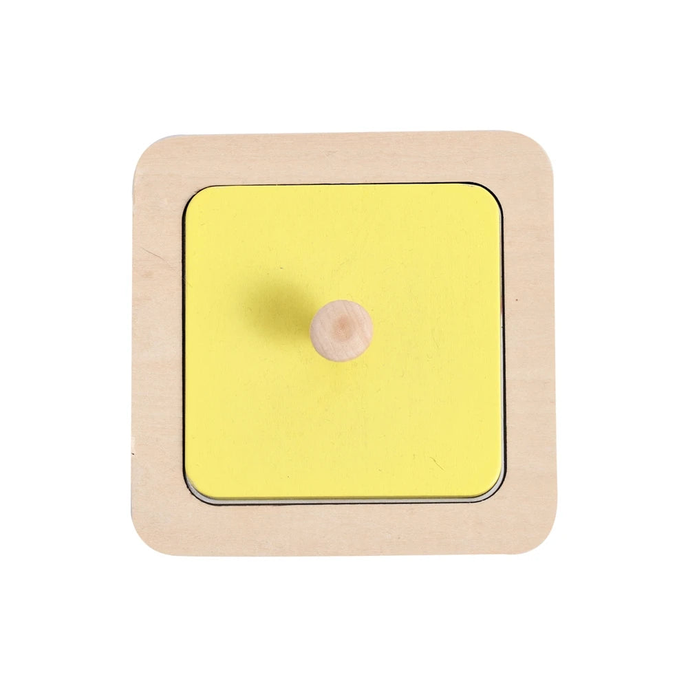 Montessori Baby Spiegel Puzzle – Sensorisches Lernspielzeug aus Holz