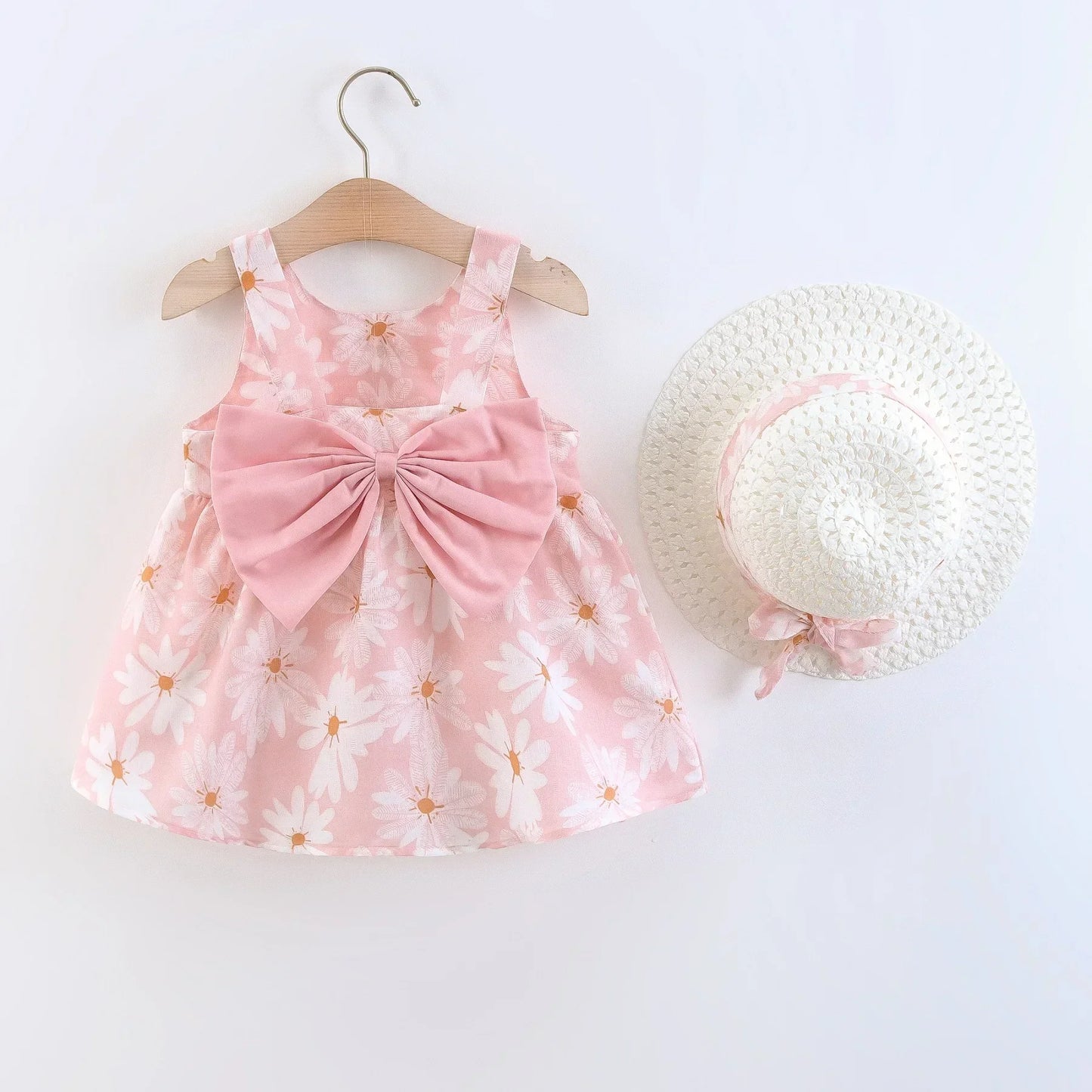 Sommerliches Mädchenkleid mit süßer Schleife