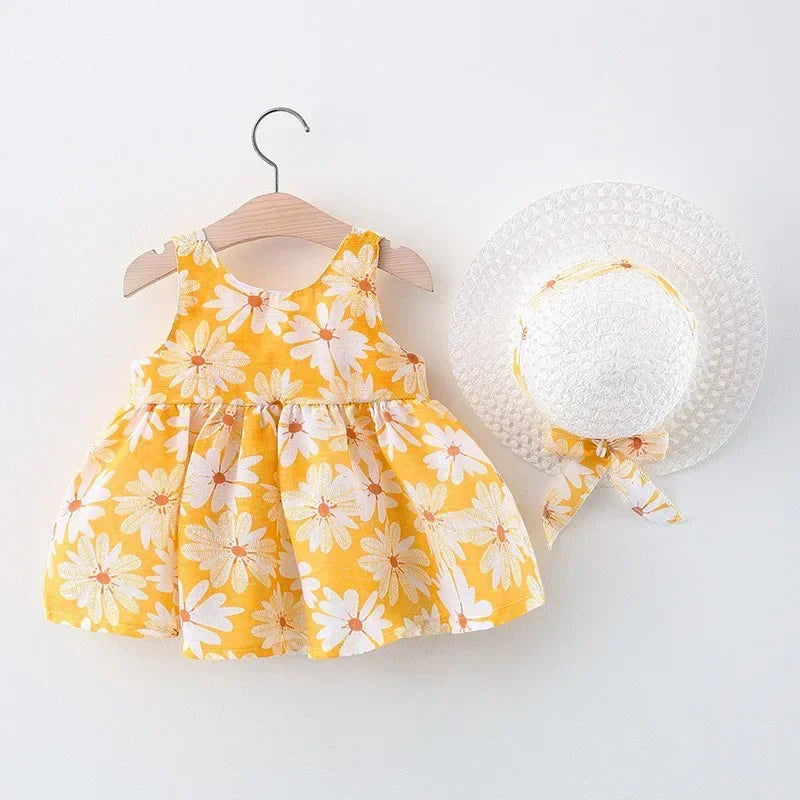 Sommerliches Mädchenkleid mit süßer Schleife