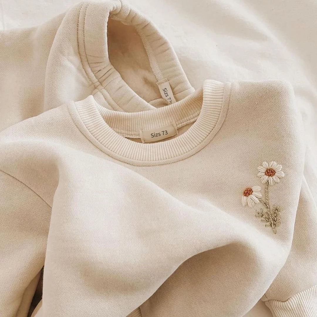 Kinder Gänseblümchen-Pullover Set