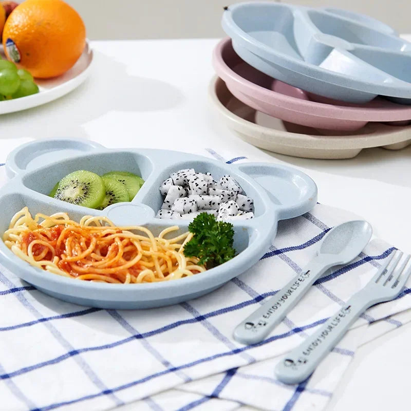 3-teiliges Baby-Tischset mit Bärchen-Motiv