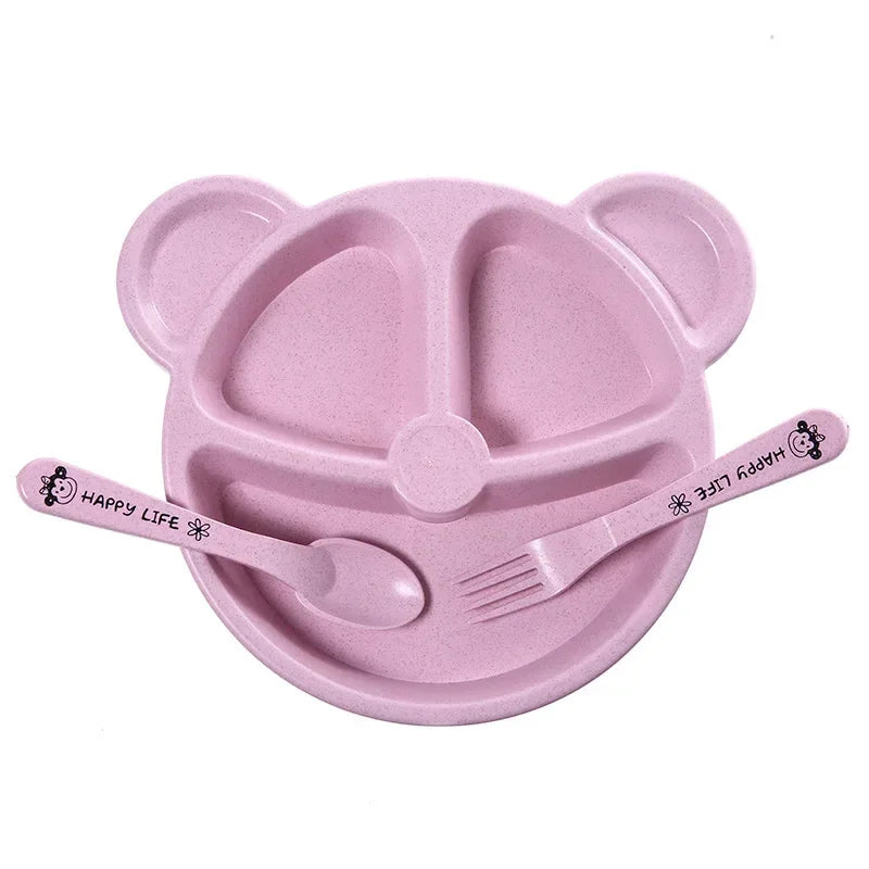 3-teiliges Baby-Tischset mit Bärchen-Motiv