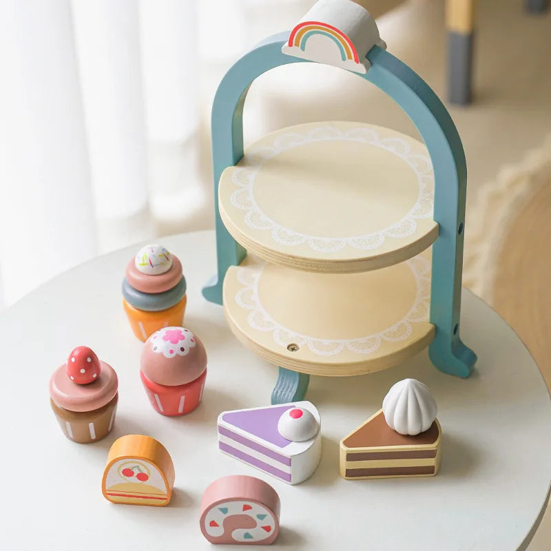 Montessori Holz Kuchen Set