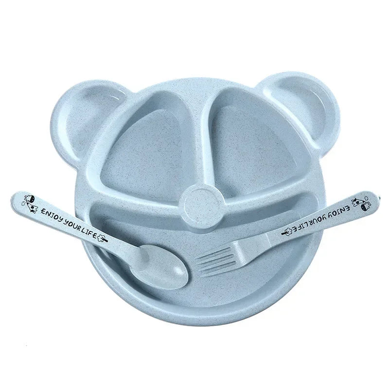 3-teiliges Baby-Tischset mit Bärchen-Motiv