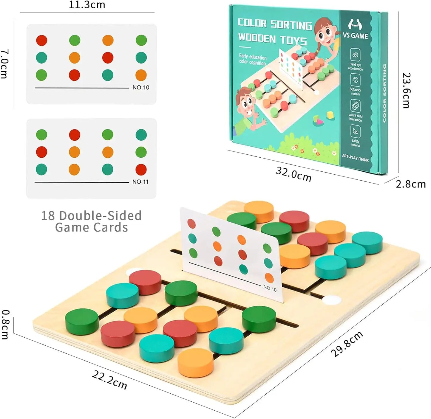 Montessori BizyKoady Farbmatching-Spiel