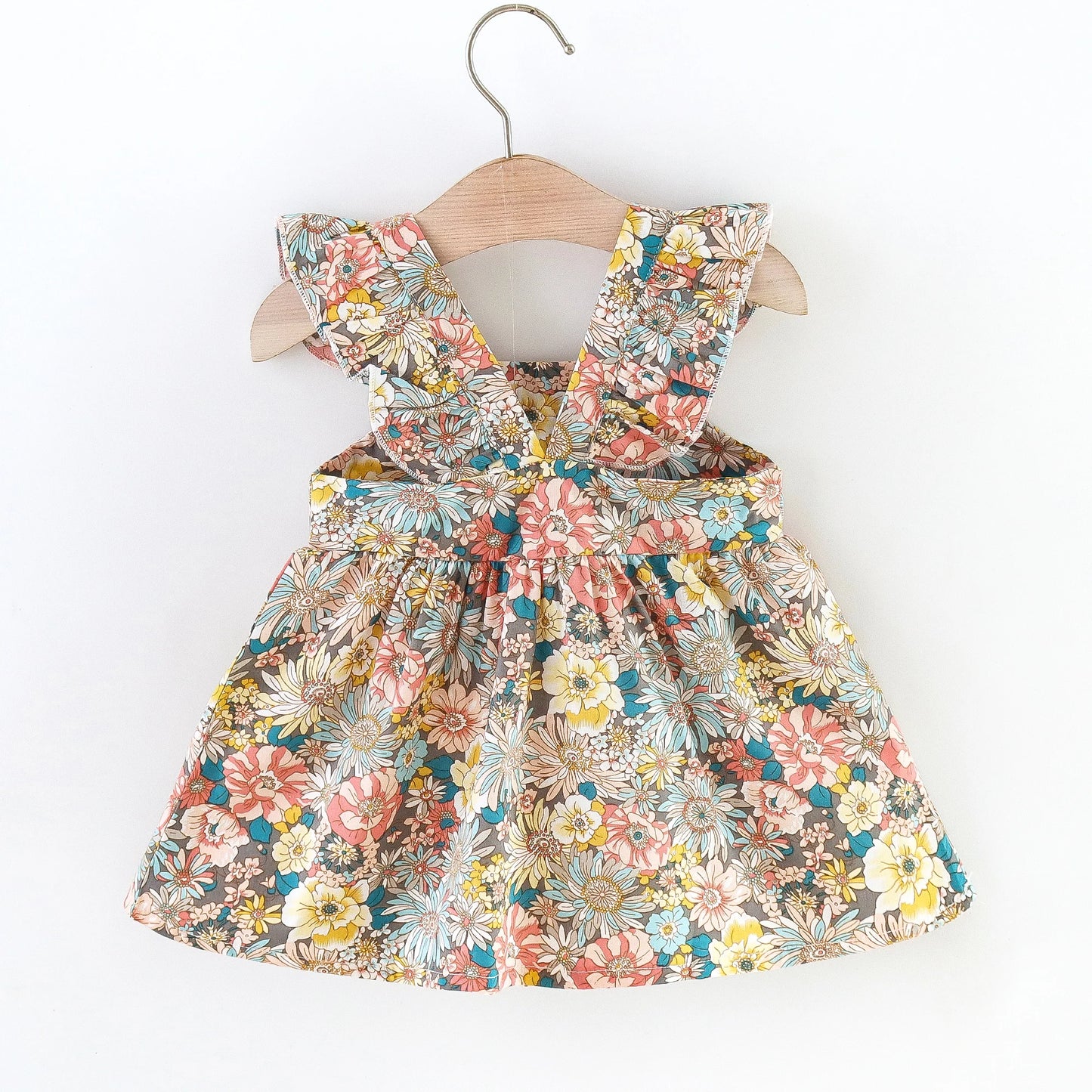Sommer-Liebling für kleine Blumenmädchen – 2-teiliges Kleid mit Tasche