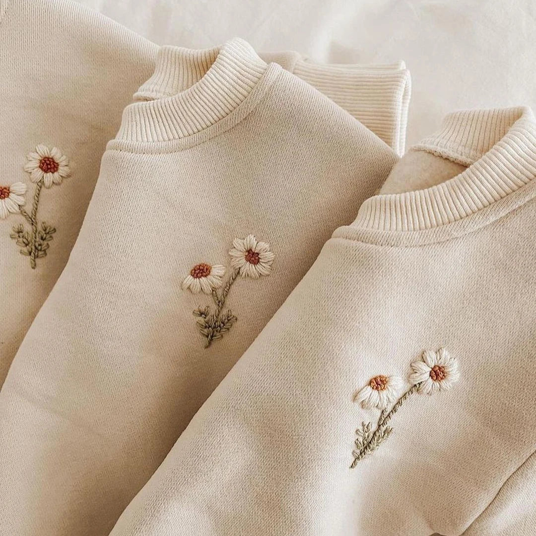 Kinder Gänseblümchen-Pullover Set