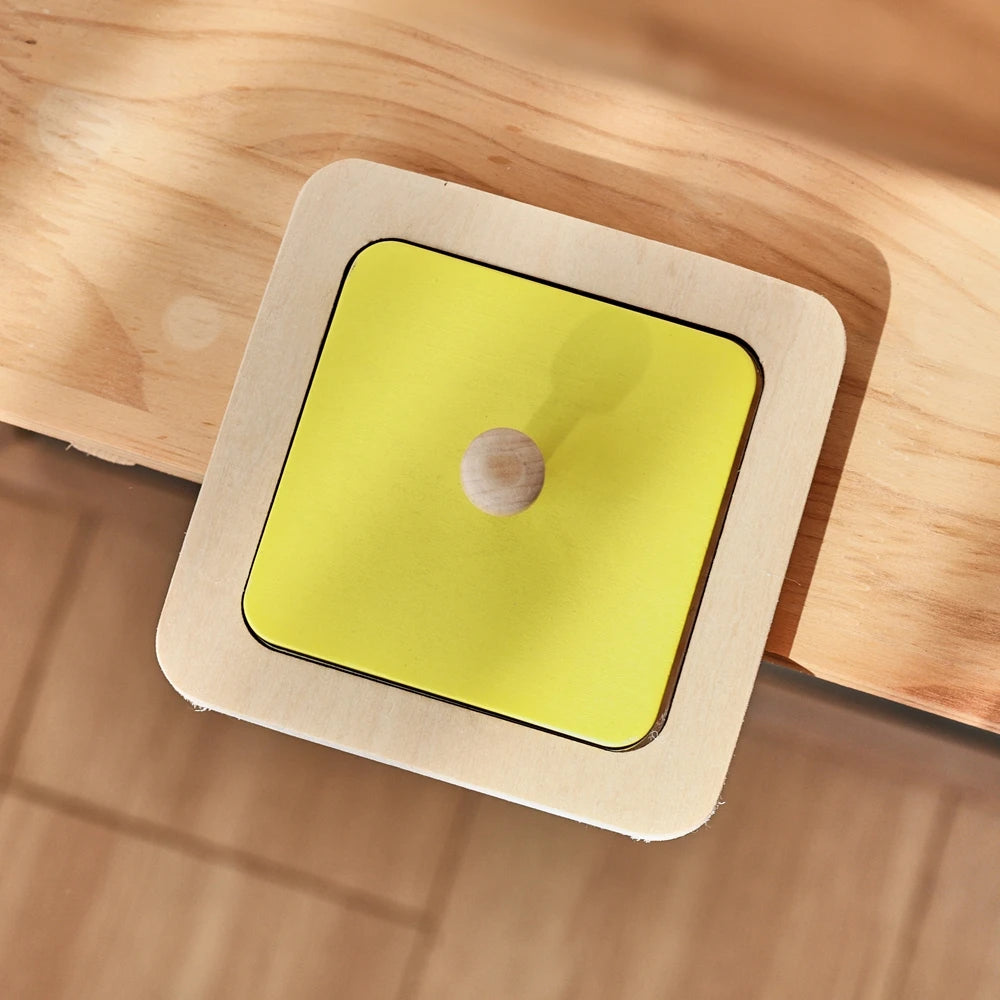 Montessori Baby Spiegel Puzzle – Sensorisches Lernspielzeug aus Holz