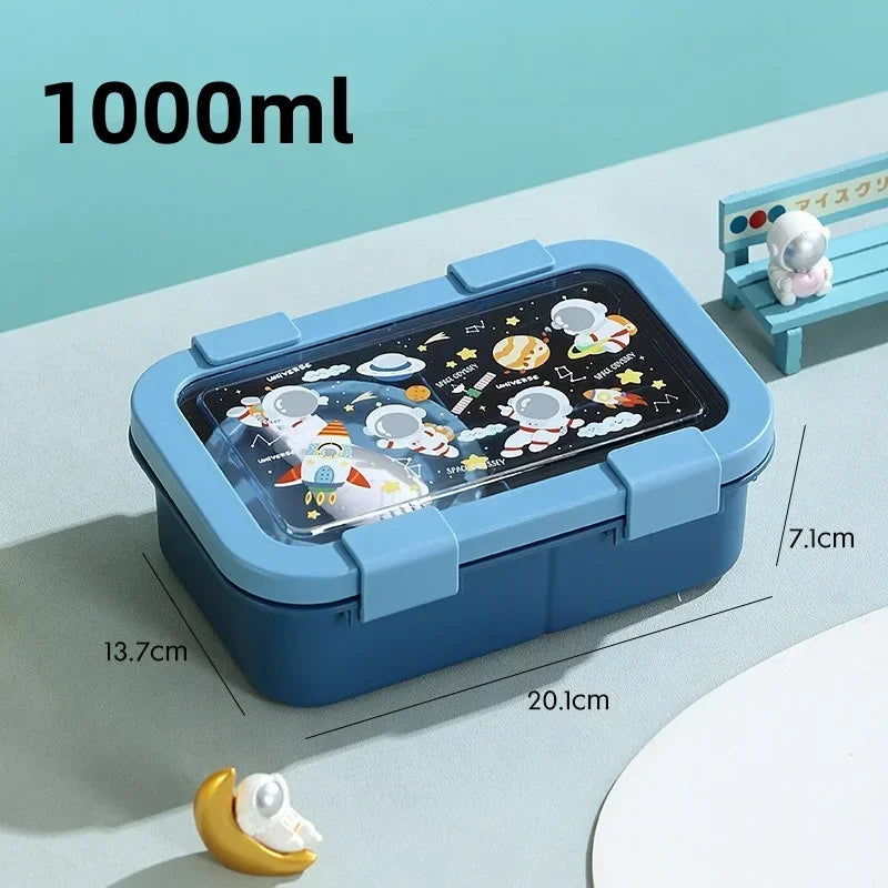 Cartoon Lunchbox mit Suppenschüssel