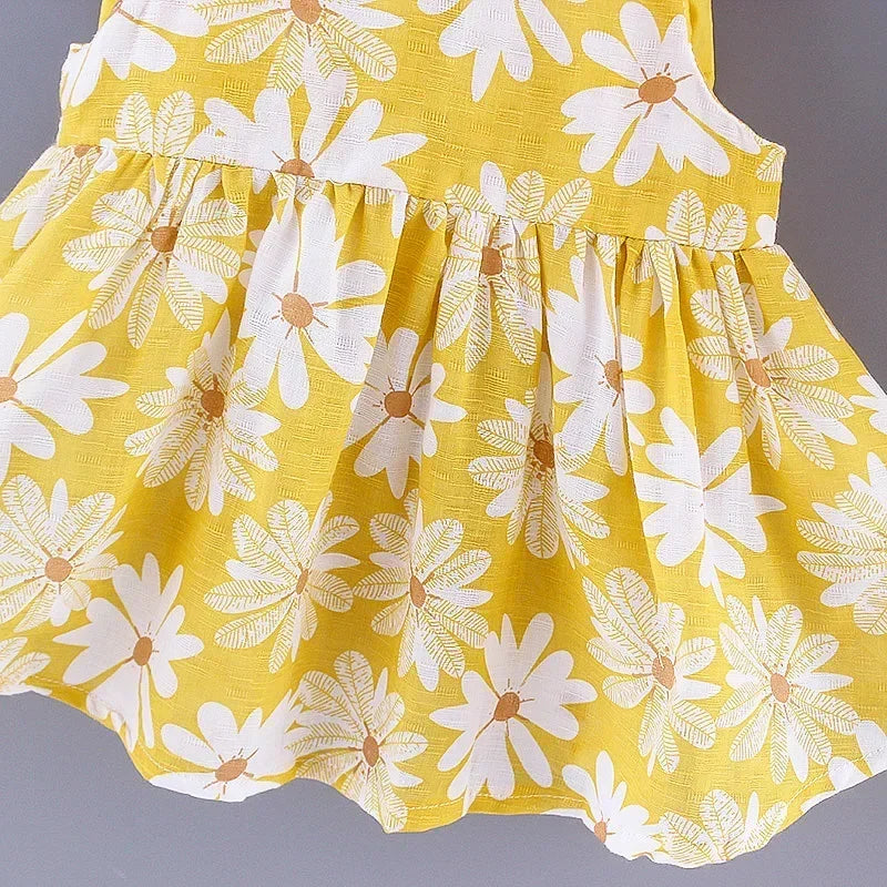 Sommerliches Mädchenkleid mit süßer Schleife