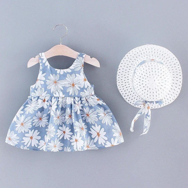 Sommerliches Mädchenkleid mit süßer Schleife