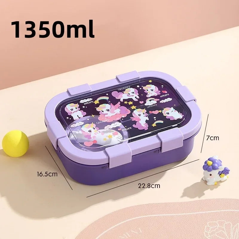 Cartoon Lunchbox mit Suppenschüssel