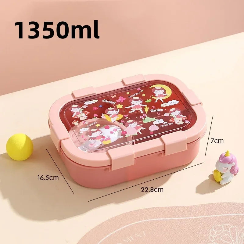 Cartoon Lunchbox mit Suppenschüssel