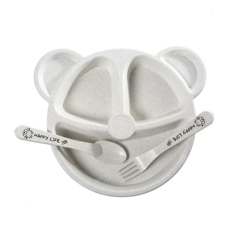 3-teiliges Baby-Tischset mit Bärchen-Motiv