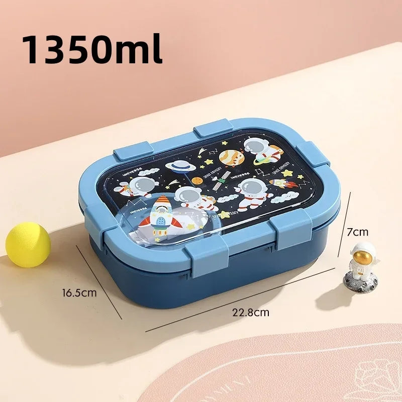 Cartoon Lunchbox mit Suppenschüssel