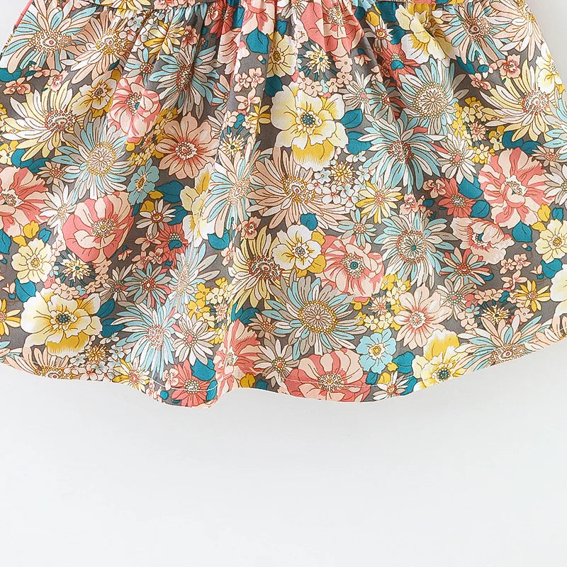 Sommer-Liebling für kleine Blumenmädchen – 2-teiliges Kleid mit Tasche