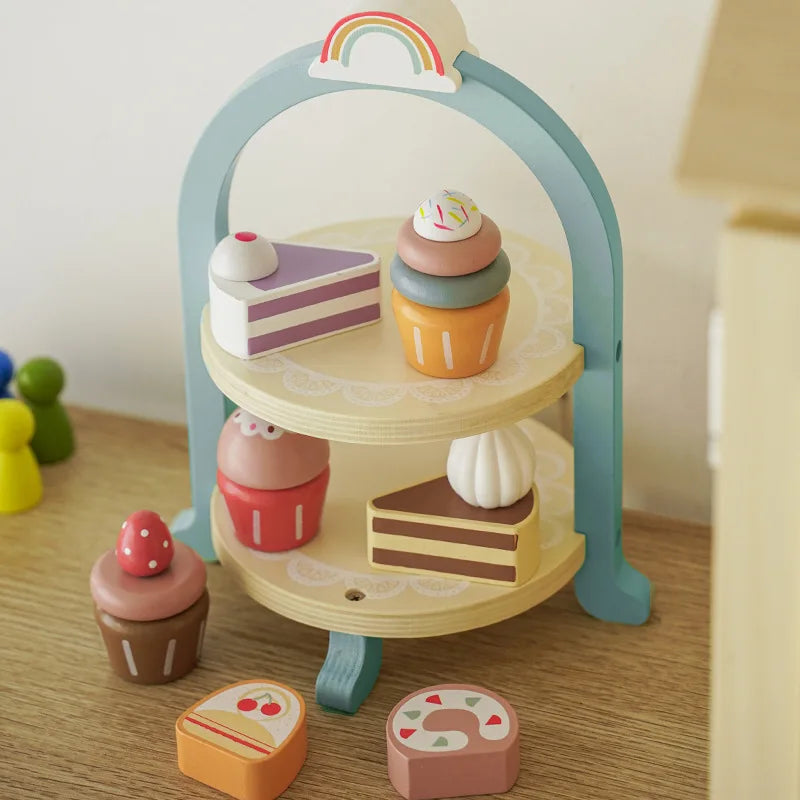 Montessori Holz Kuchen Set