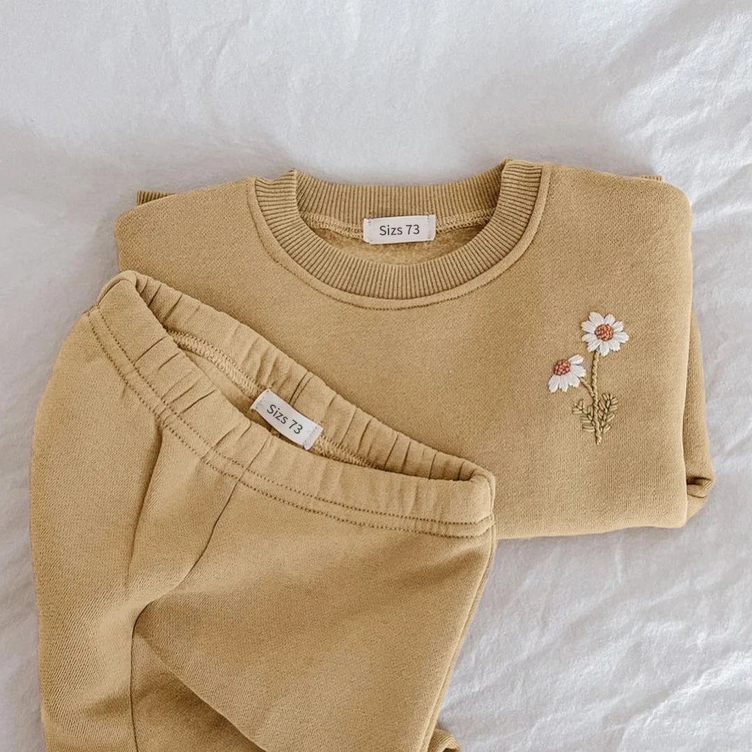 Kinder Gänseblümchen-Pullover Set
