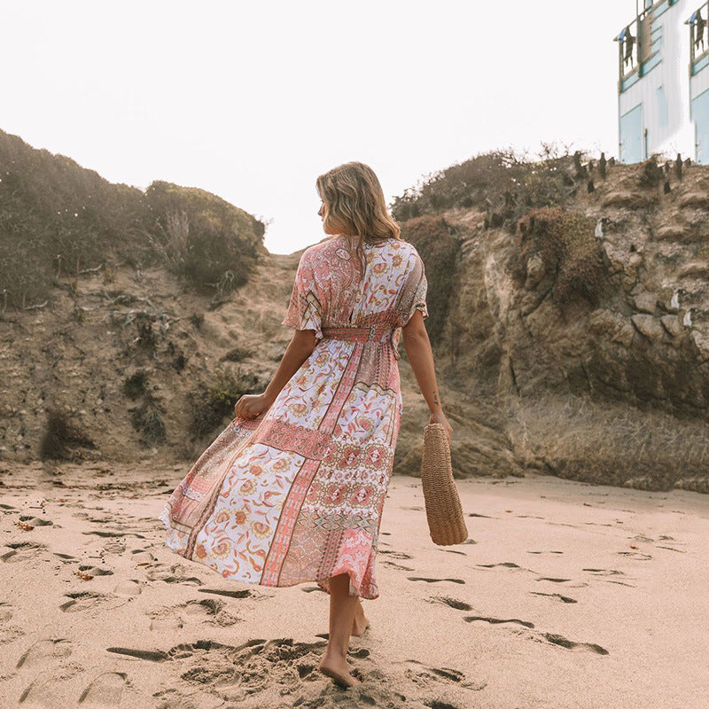 Strandkleid mit Blumen