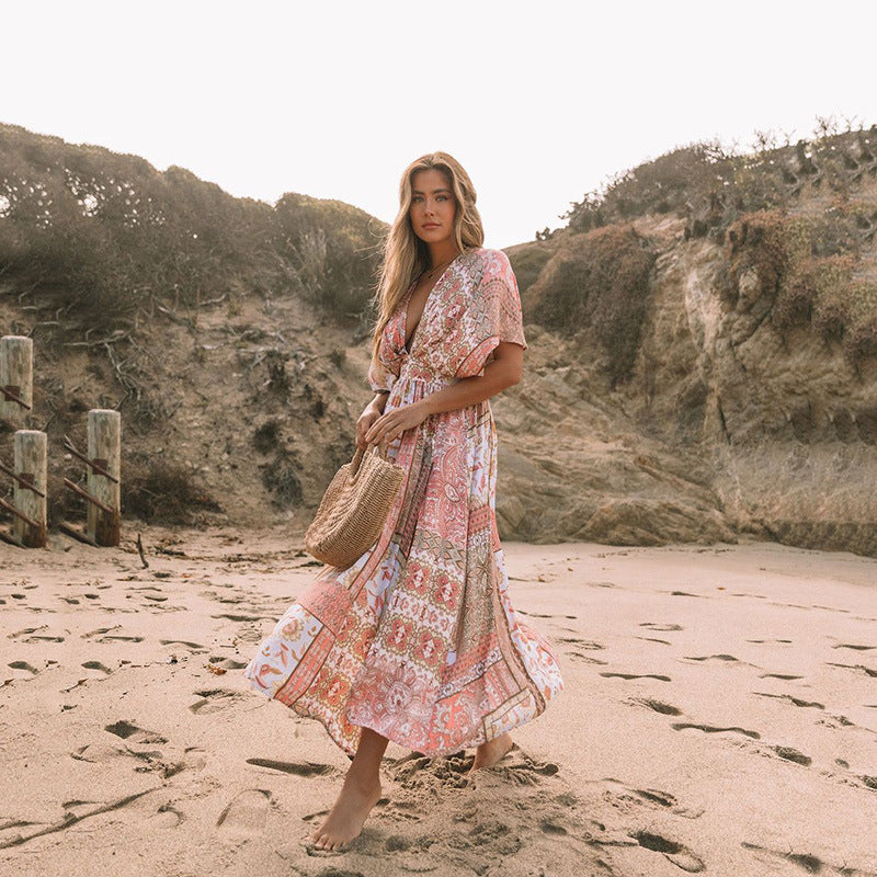Strandkleid mit Blumen