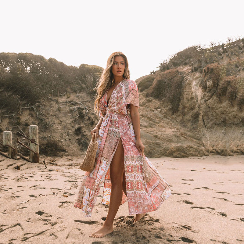 Strandkleid mit Blumen