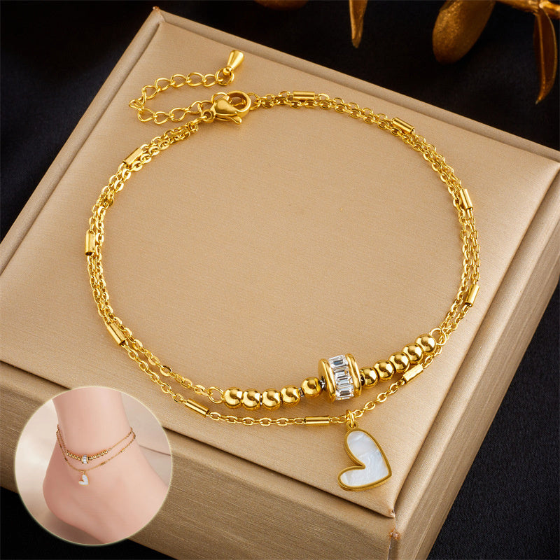 Herz Fußkette