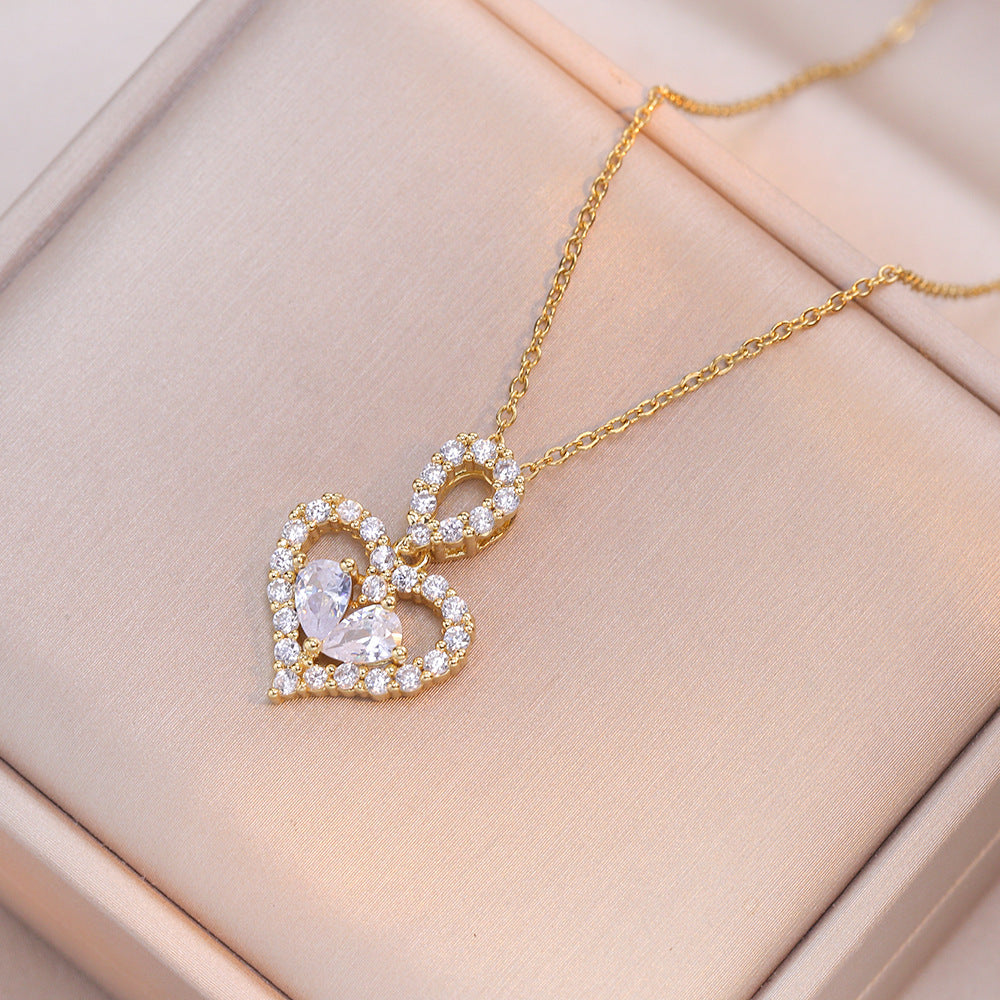 Crystal Heart Kette