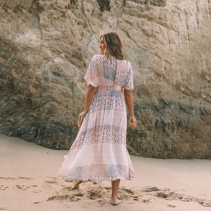 Strandkleid mit Blumen