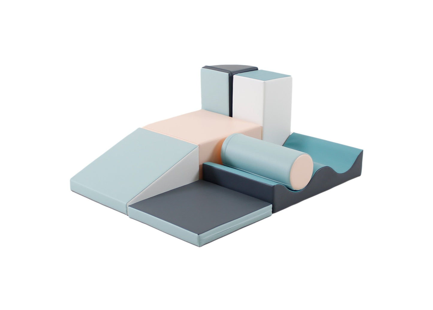 IGLU - 7-teiliges Softplay Bausteinset | Helles Pastell Entdecker