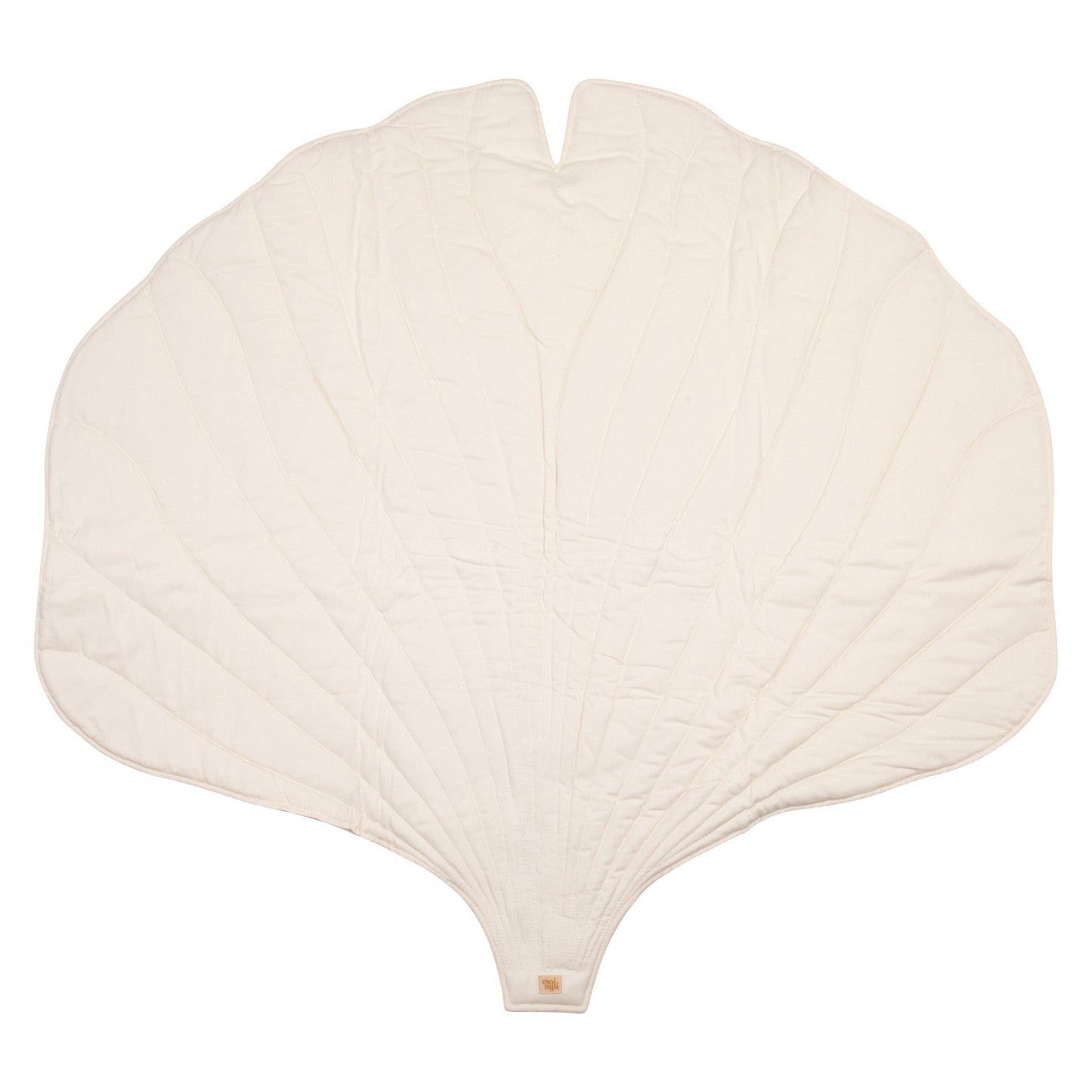 Moi Mili – Spielmatte Ginkgo-Blatt aus Bio-Baumwolle & Samt | Creme