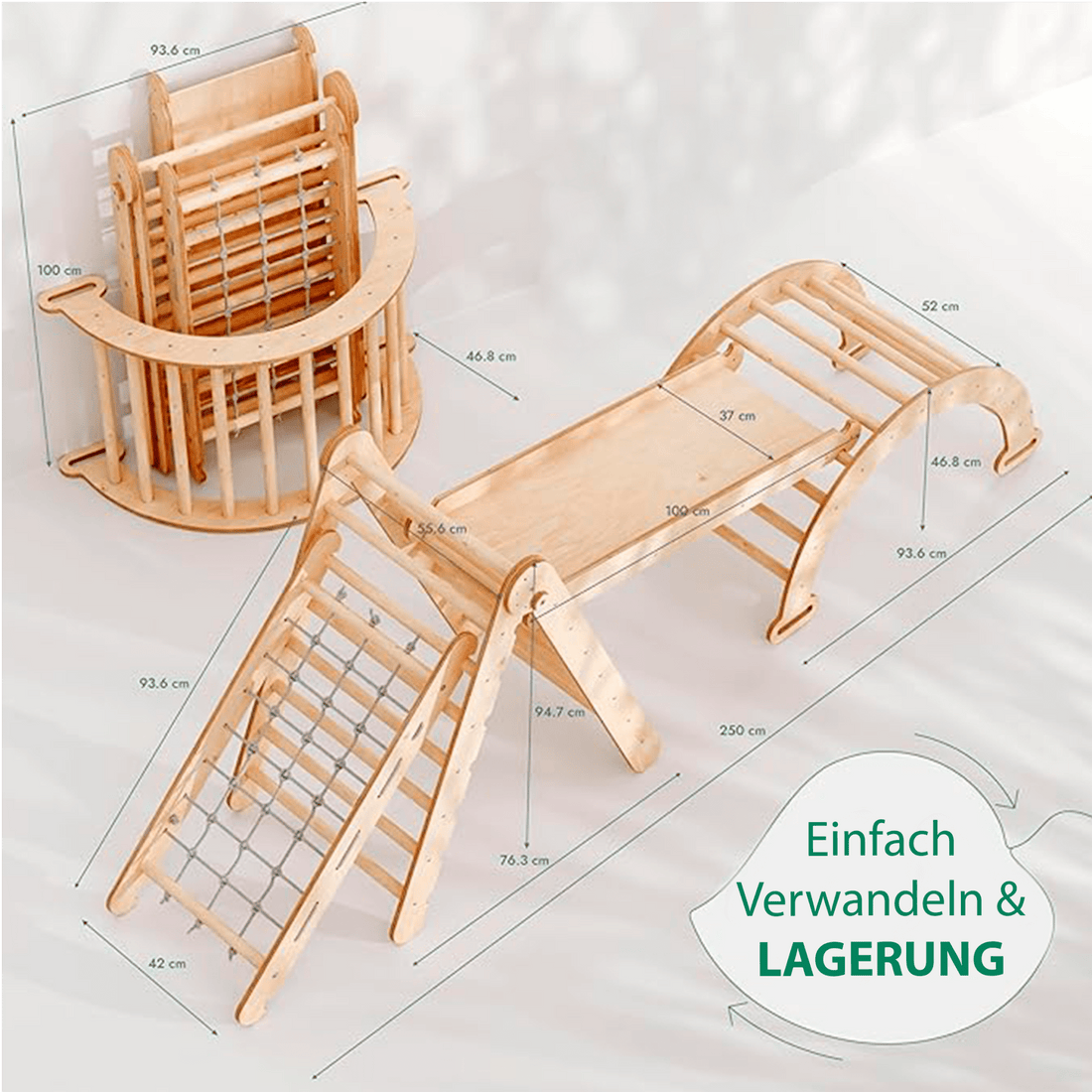 Warum das 4-in-1 Montessori Klettergerüst Set bei Eltern.plus ein absolutes Must-Have ist