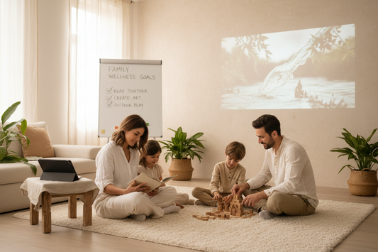 Kind sitzt nachdenklich vor Bildschirm – Symbolbild für Risiken übermäßiger Mediennutzung und die Suche nach gesunder Balance