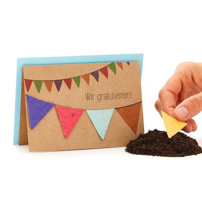 Grußkarte "Wir gratulieren"