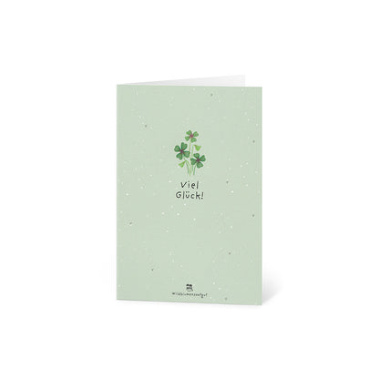 Grußkarte - Viel Glück!