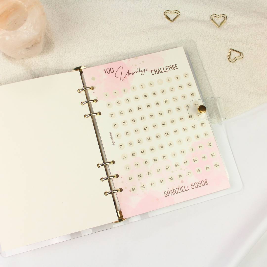 100 Umschläge Sparchallenge