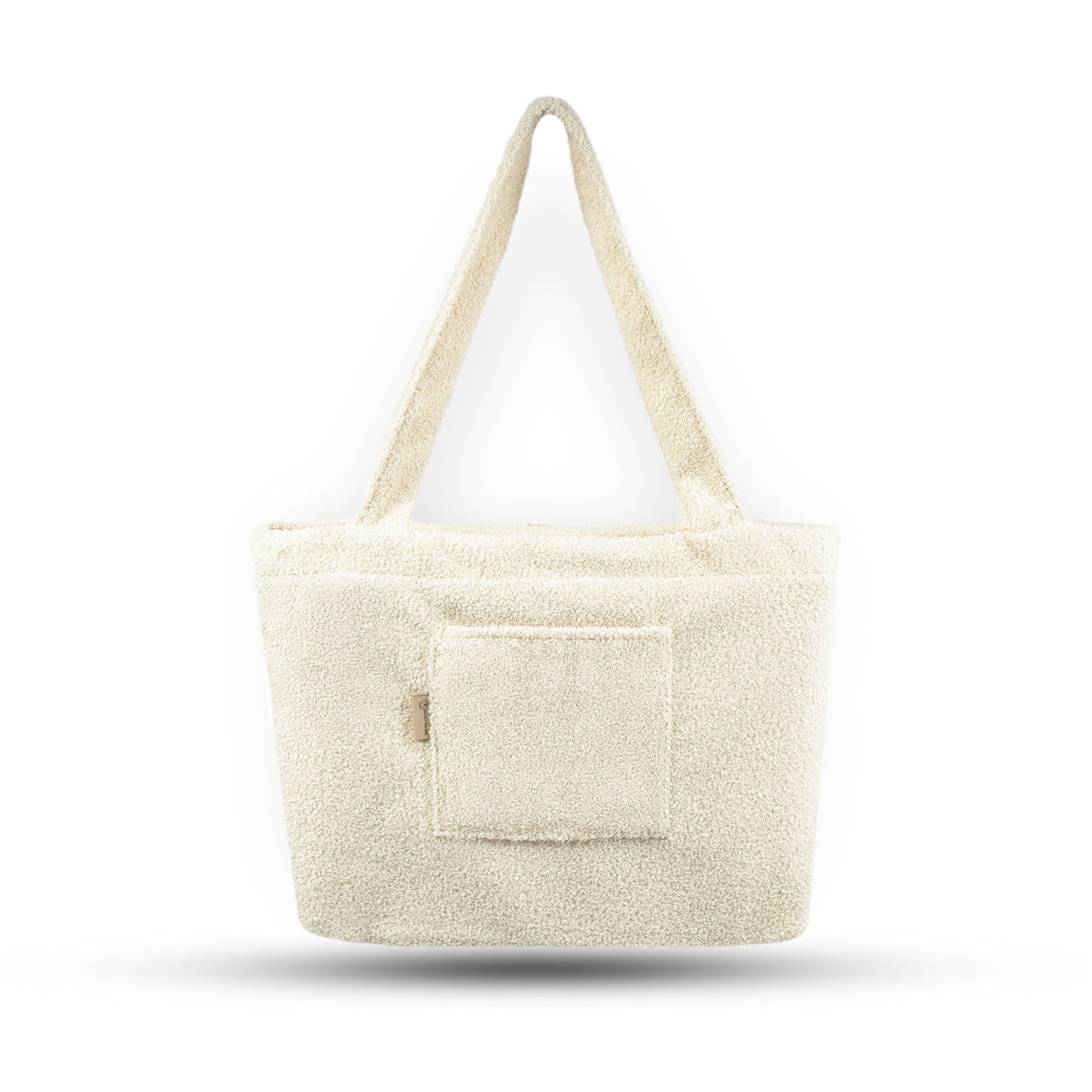 Shopper Mom Bag Bouclé Teddystoff- Ideal für den Alltag, Kinderwagen, Cross Shoulder
