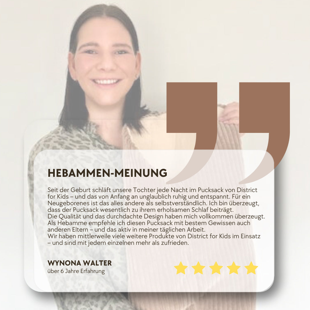 Pucksack Leinen mitwachsend - Atmungsaktiver Babyschlafsack