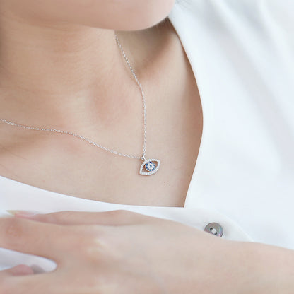 925 Sterling Silber Blaues Auge