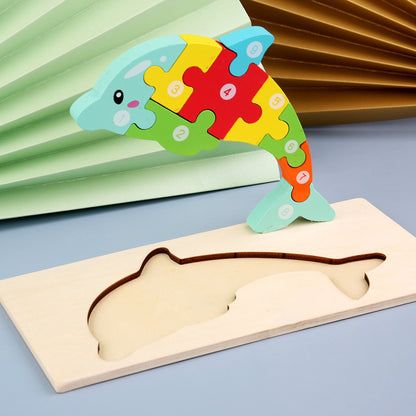 Montessori 3D-Puzzle Tiere