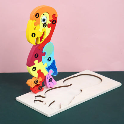 Montessori 3D-Puzzle Tiere