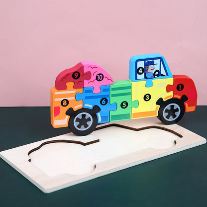 Montessori 3D-Puzzle Tiere