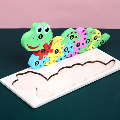 Montessori 3D-Puzzle Tiere
