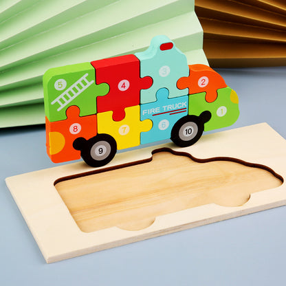 Montessori 3D-Puzzle Tiere